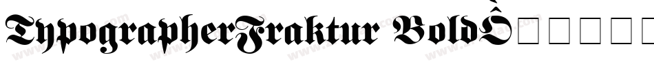 TypographerFraktur Bold字体转换